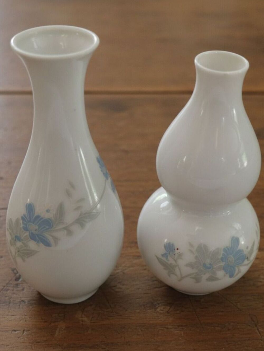 VTG Jingdezhen China Mini Bud Vase Set - Pair of 2 Porcelain Vases